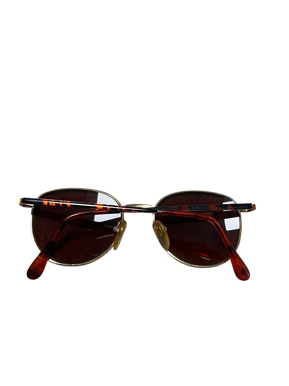 Men's Tortoiseshell Round Frame Sunglasses - Brown Lenses